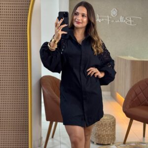 VESTIDO LINHO BORDADO