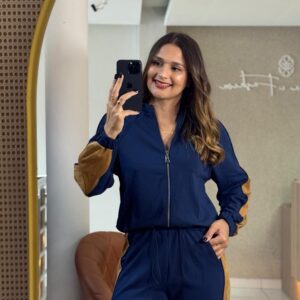 Jaqueta Bomber Bicolor Athleisure