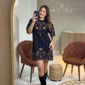 Vestido T-Shirt Básico Estampado Sonho De Concha