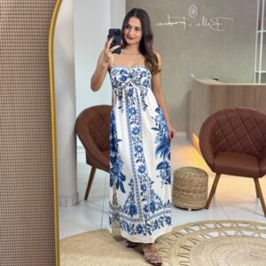 Vestido Cropped Estampado Fruta De Verão