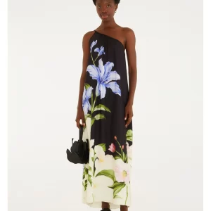 Vestido Longo Estampado Céu De Flor