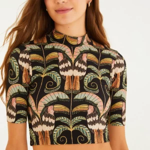 Blusa Cropped Estampada Tucano Real