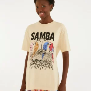 T-Shirt Media Na Avenida Bege