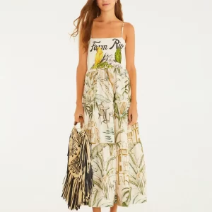 Vestido Midi Estampado Dois Irmãos