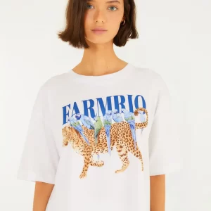 T-Shirt Ampla Onça Pássaros