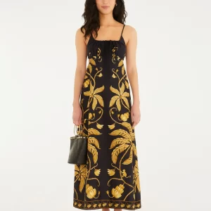 Vestido Longo Estampado Ourinho Tropical