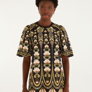 Vestido T-Shirt Manga Fofa Estampado Nikita