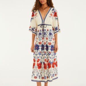 Vestido Cropped Estampado Floral Lina