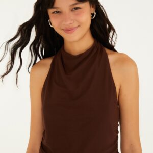 Blusa Frente Unica Franzido Lateral