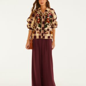 Calca Elastico Cos Vinho Merlot