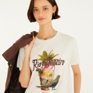Tshirt Fit Vaso Do Rio Off White