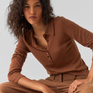 Polo Tricot Manga Longa