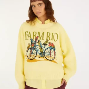 Casaco Tricot Bicicleta Aves
