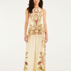 Calça Pantalona Jardim Louise