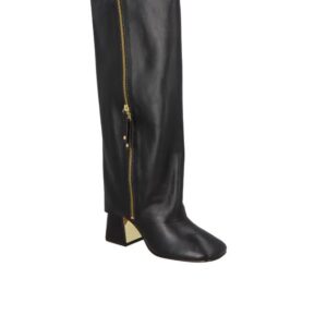 BOTA CAPUZ CANO ALTO EM COURO PRETO