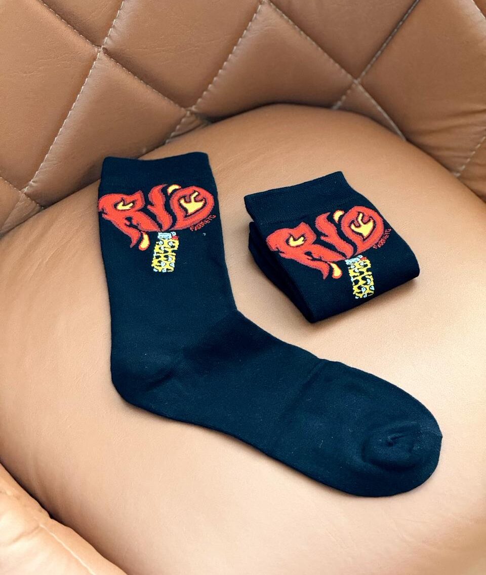 Meia Souvenir Fogueira Rio Multicolorido