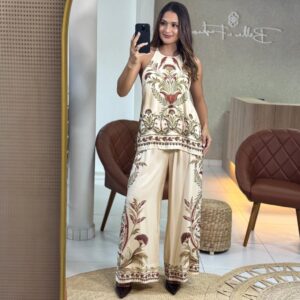 Regata Estampada Jardim Louise