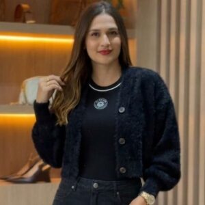Cardigan Curto Pelinho