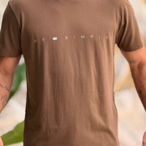 T-SHIRT VINTAGE BE SIMPLE MARROM