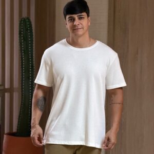 camiseta regular waffle off white