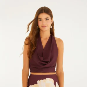 Blusa Degagê Estampada Papoula