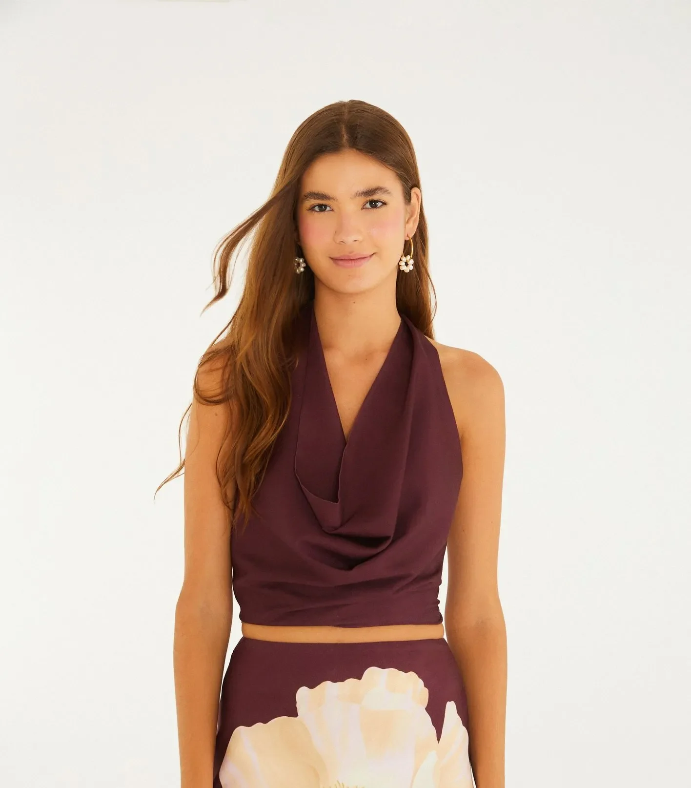 Blusa Degagê Estampada Papoula