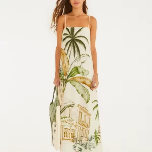 Vestido Midi Estampado Teresa