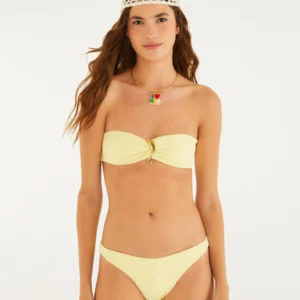 Biquini Bandeau Textura Peixe
