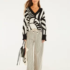 Calça Sarja Listrada Peb