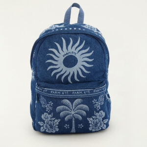 mochila xodó jeans lenço tropical