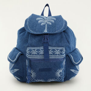 bolsa pipoca jeans lenço tropical