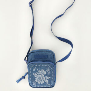 bolsa da gema jeans lenço tropical