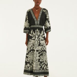 Vestido Cropped Estampado Céu De Arara