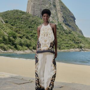 Calça Reta Estampada Milena