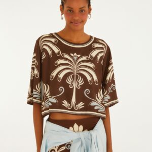 T-Shirt Cropped Coletânea Tropical