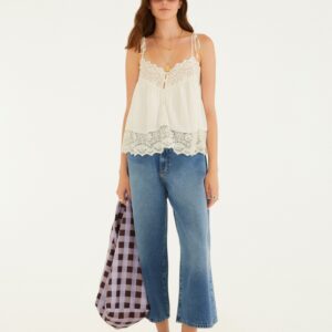 Calça Pantacourt Jeans