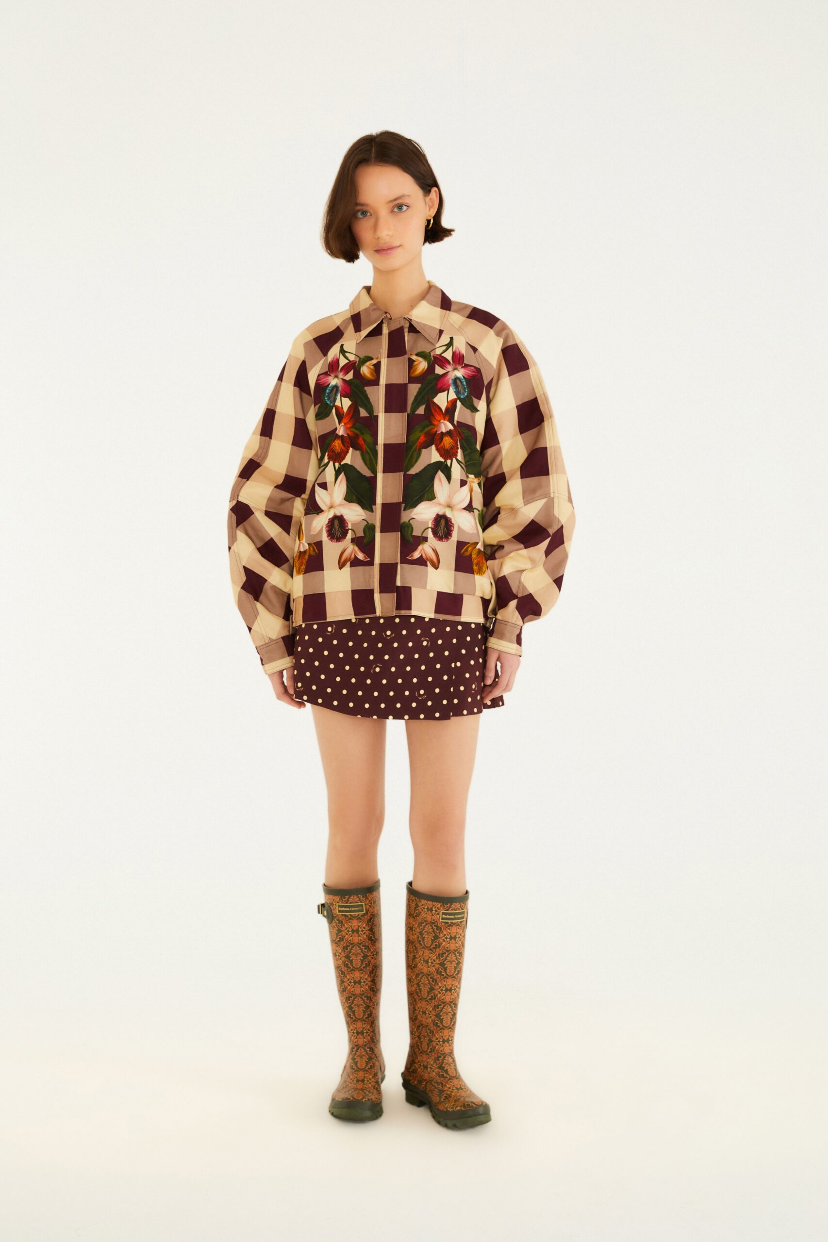 Short Saia Estampado Petit Poá