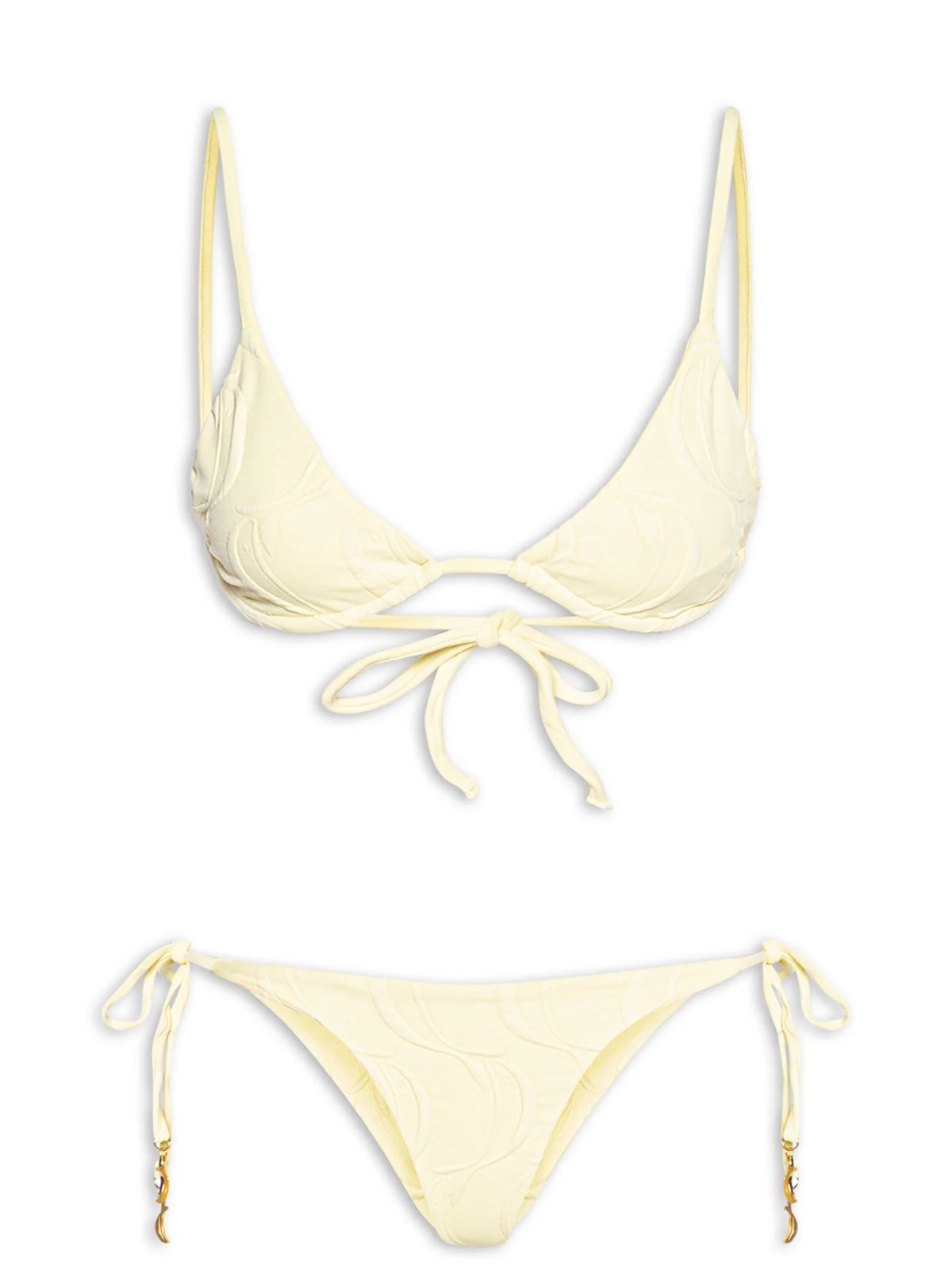 Biquíni Lacinho Textura Peixe Amarelo - Imagem 2