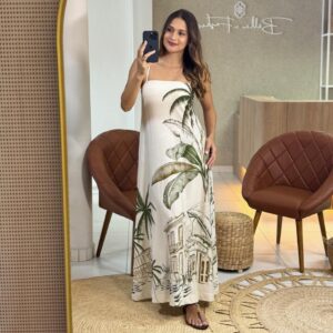 Vestido Midi Estampado Teresa