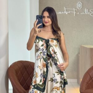 Blusa Lenço Estampada Natureza