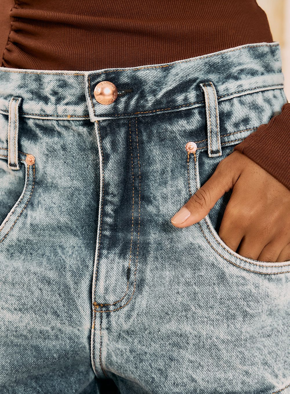 Short Jeans Acid Wash - Imagem 4