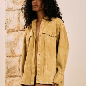 Jaqueta Oversized Estilo Shacket