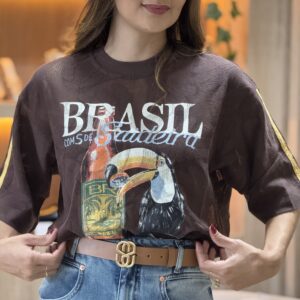 TSHIRT RENDA BRASIL SAIDEIRA