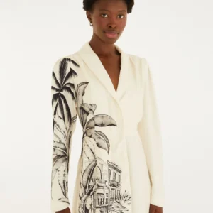 Macaquinho Blazer Estampado Vila Teresa