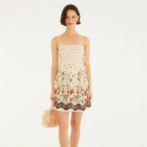 Vestido Curto Estampado Sonho De Morango