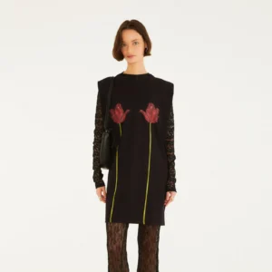 Vestido Curto Estampado Selva De Flor