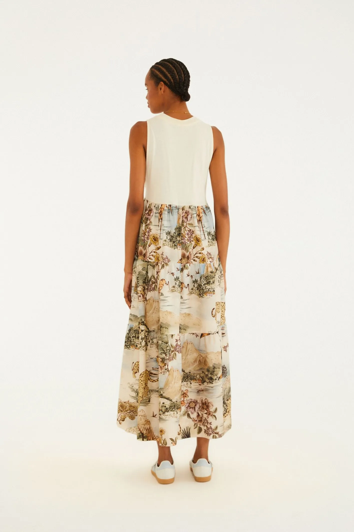 Vestido Longo Estampado Mapa Rio - Imagem 3