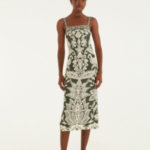 Vestido Midi Estampado Céu De Arara