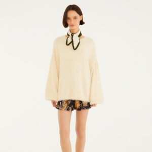 Pull Tricot Pelinho Bege Feitiço