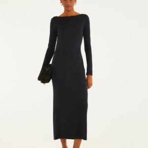 Vestido Decote Costas Degagê Preto